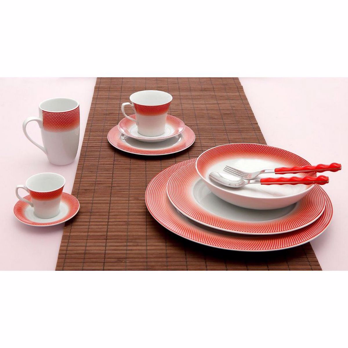 Cryspo Trio Serbitsio Fagtou 20 Temaxion Porselanis BONITO RED 2445440